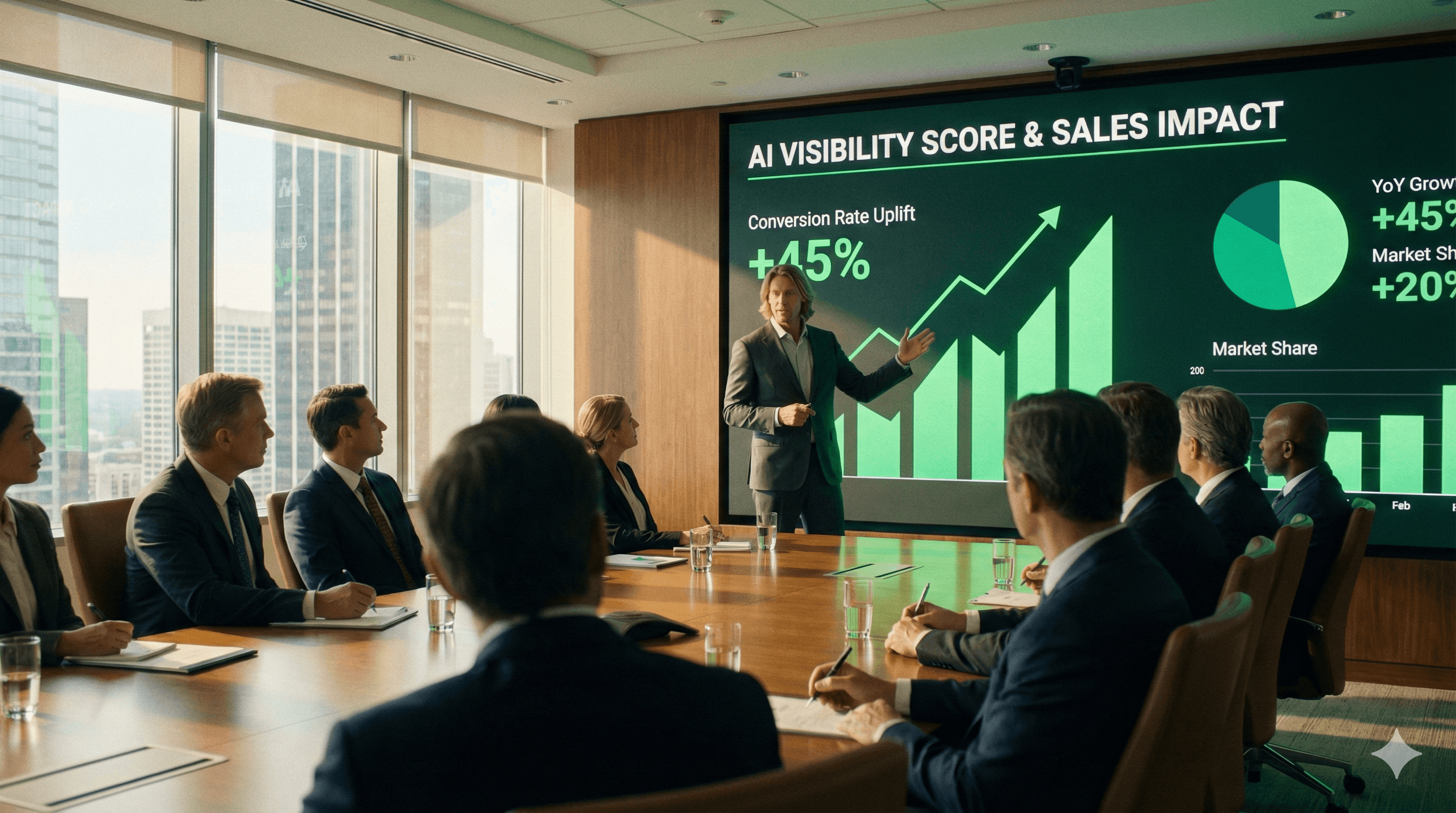 How AI Visibility Impacts Sales - Data visualization showing correlation between AI visibility and revenue growth